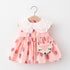 Summer Girls Dress New Sleeveless Lace Collar Cartoon Printed Children's Dress To Send Fox Bag